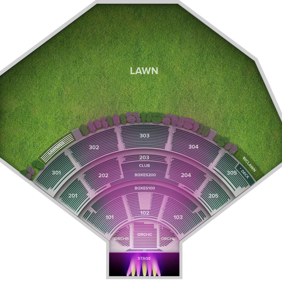 Seating Chart Chula Vista Amphitheater