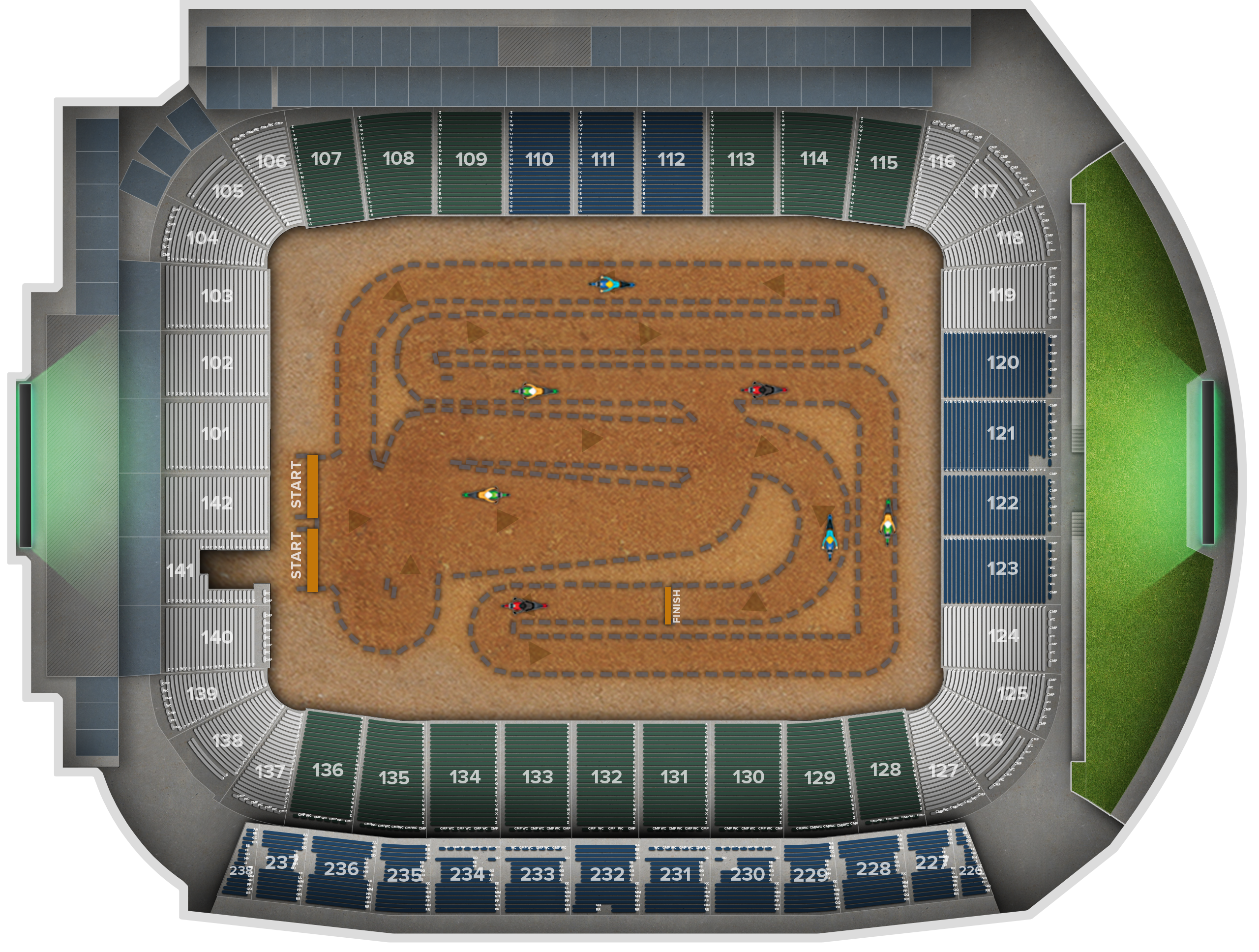 Venue seat map
