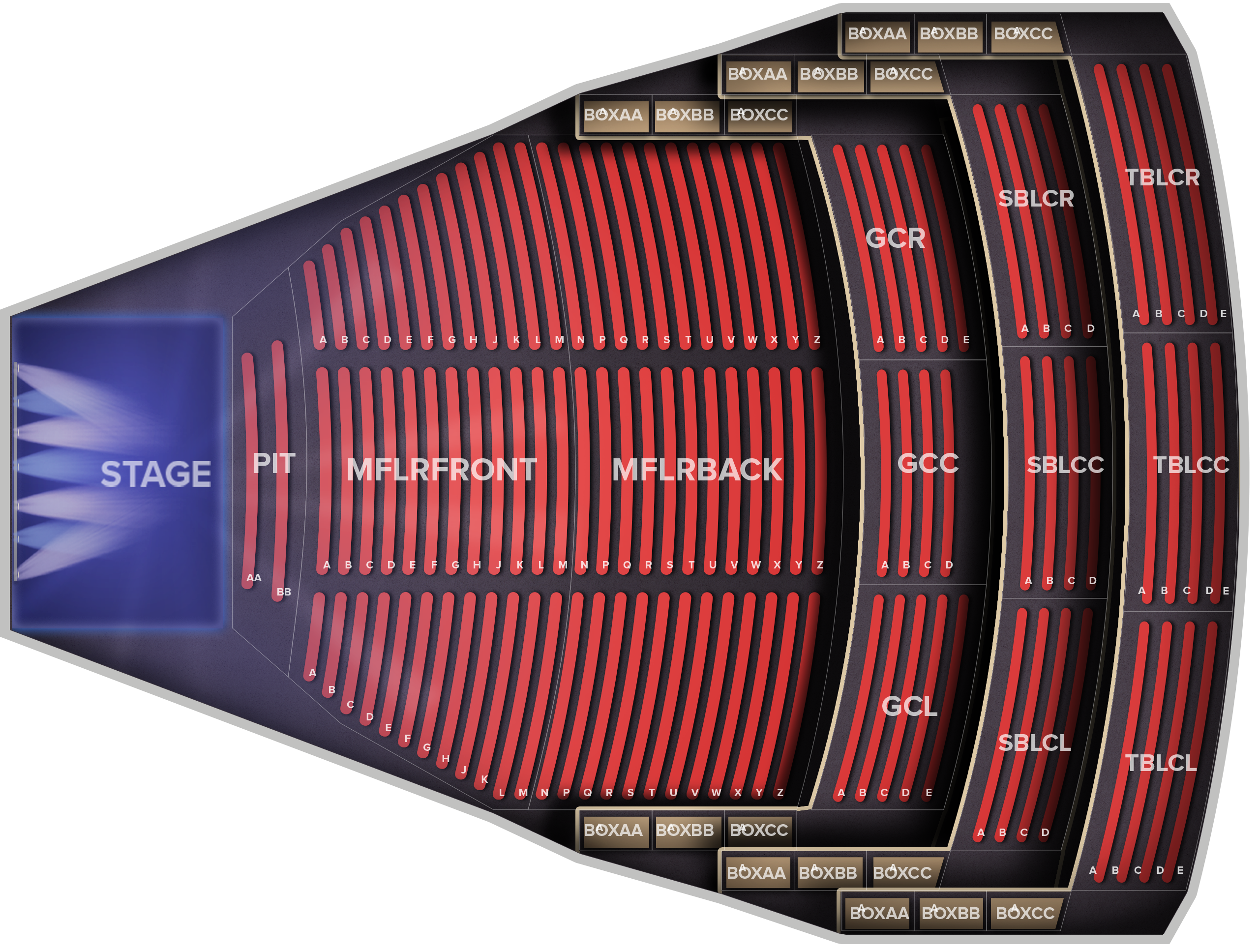 Venue seat map