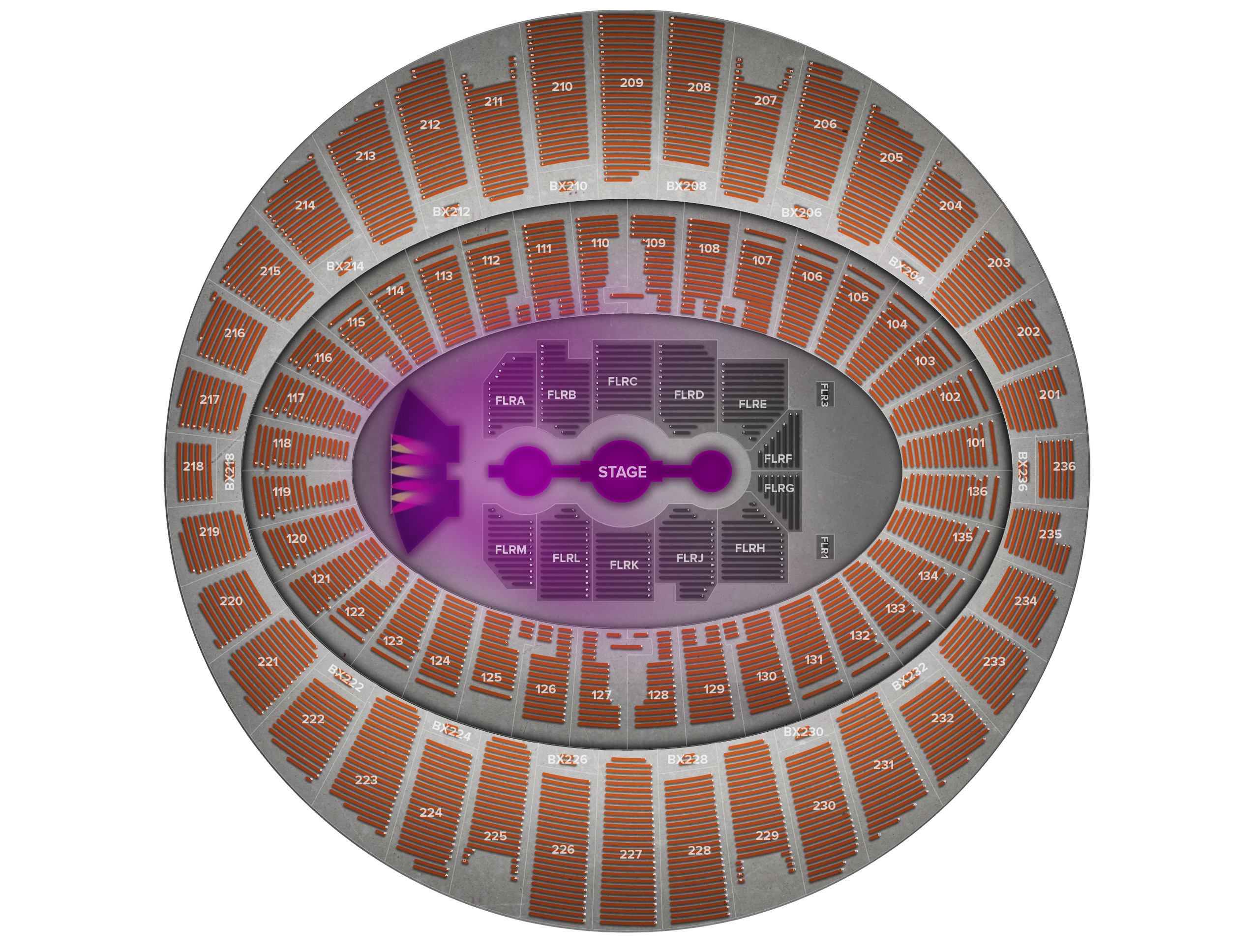 Venue seat map