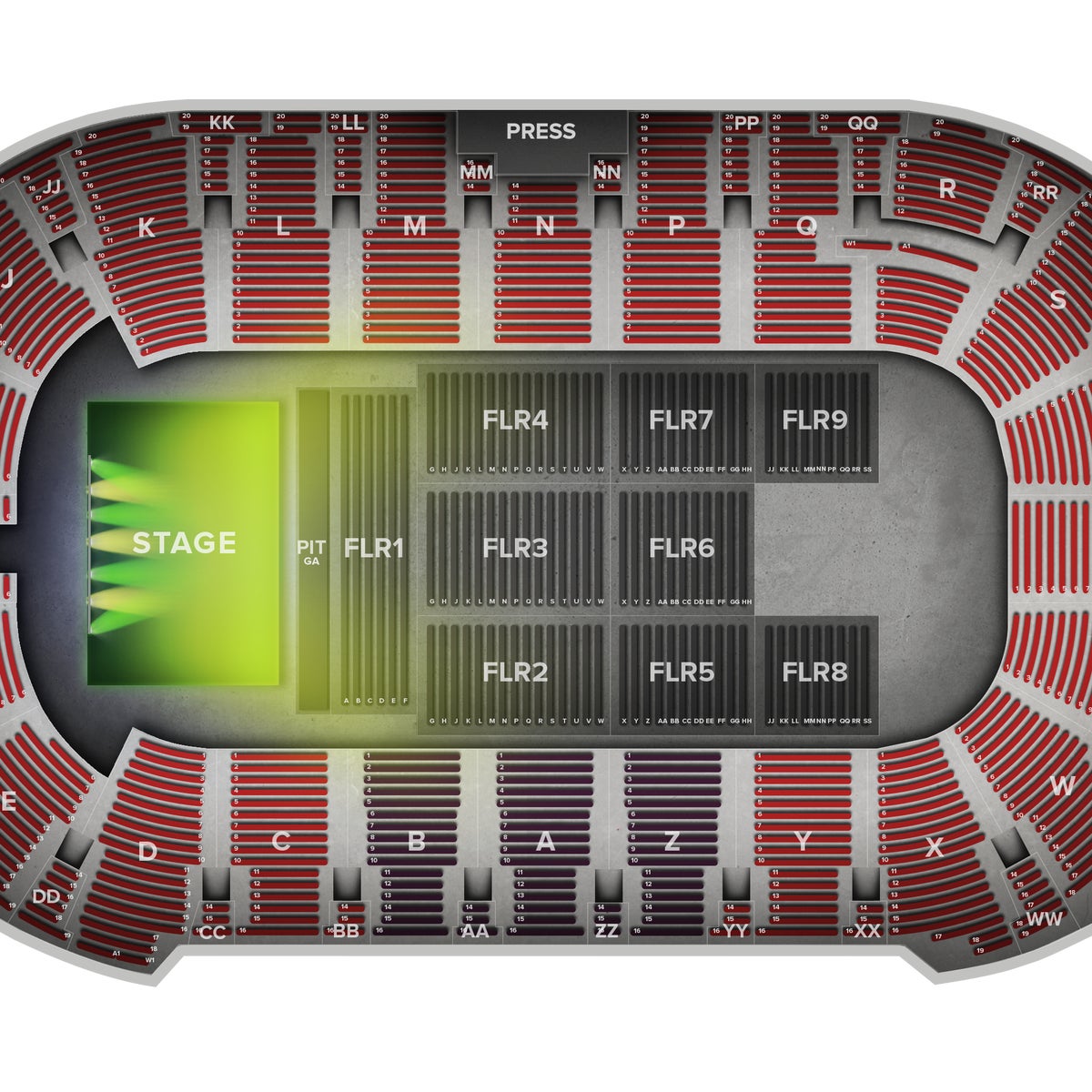 Kennewick Toyota Center Seat Layout Retter & Company Theatre