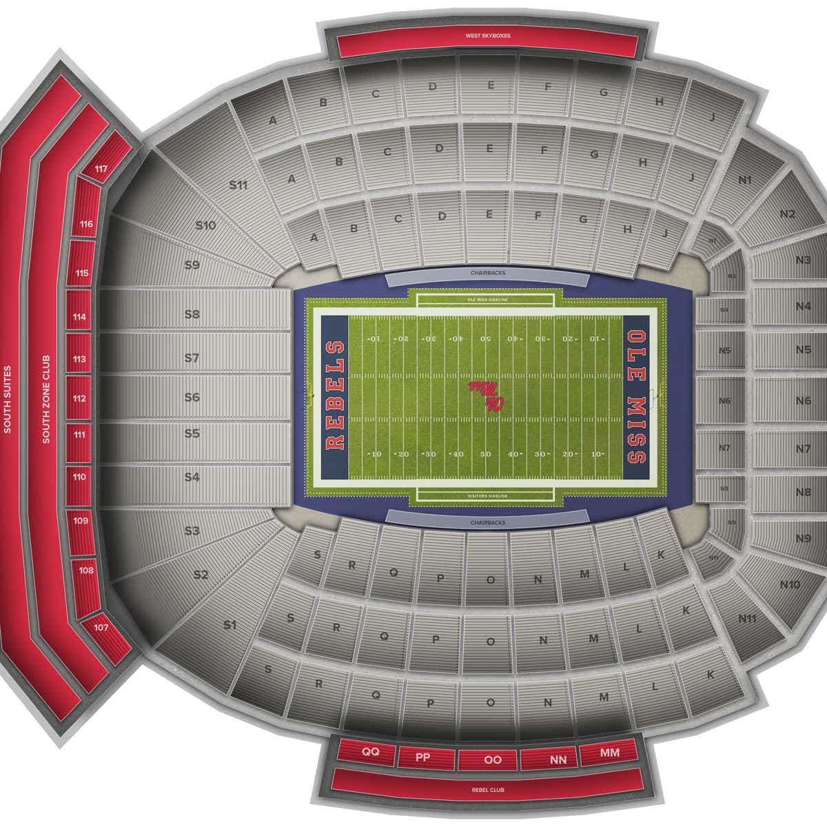 Vaught Hemingway Stadium Tickets & Events Gametime