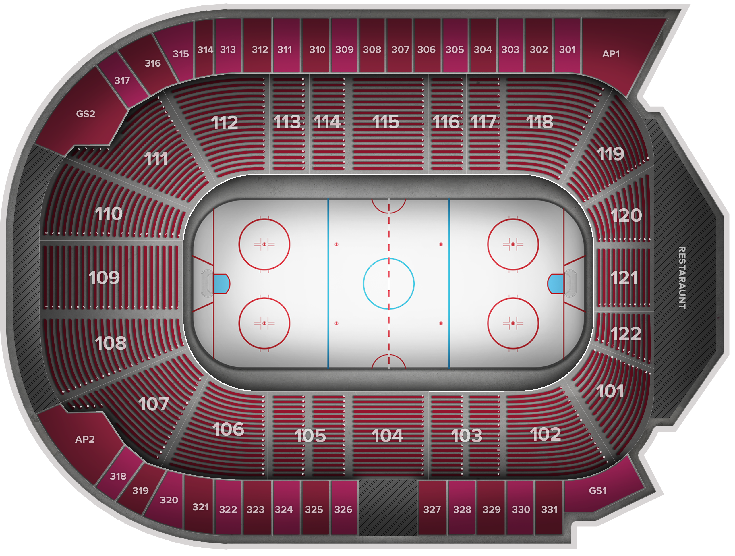 Venue seat map