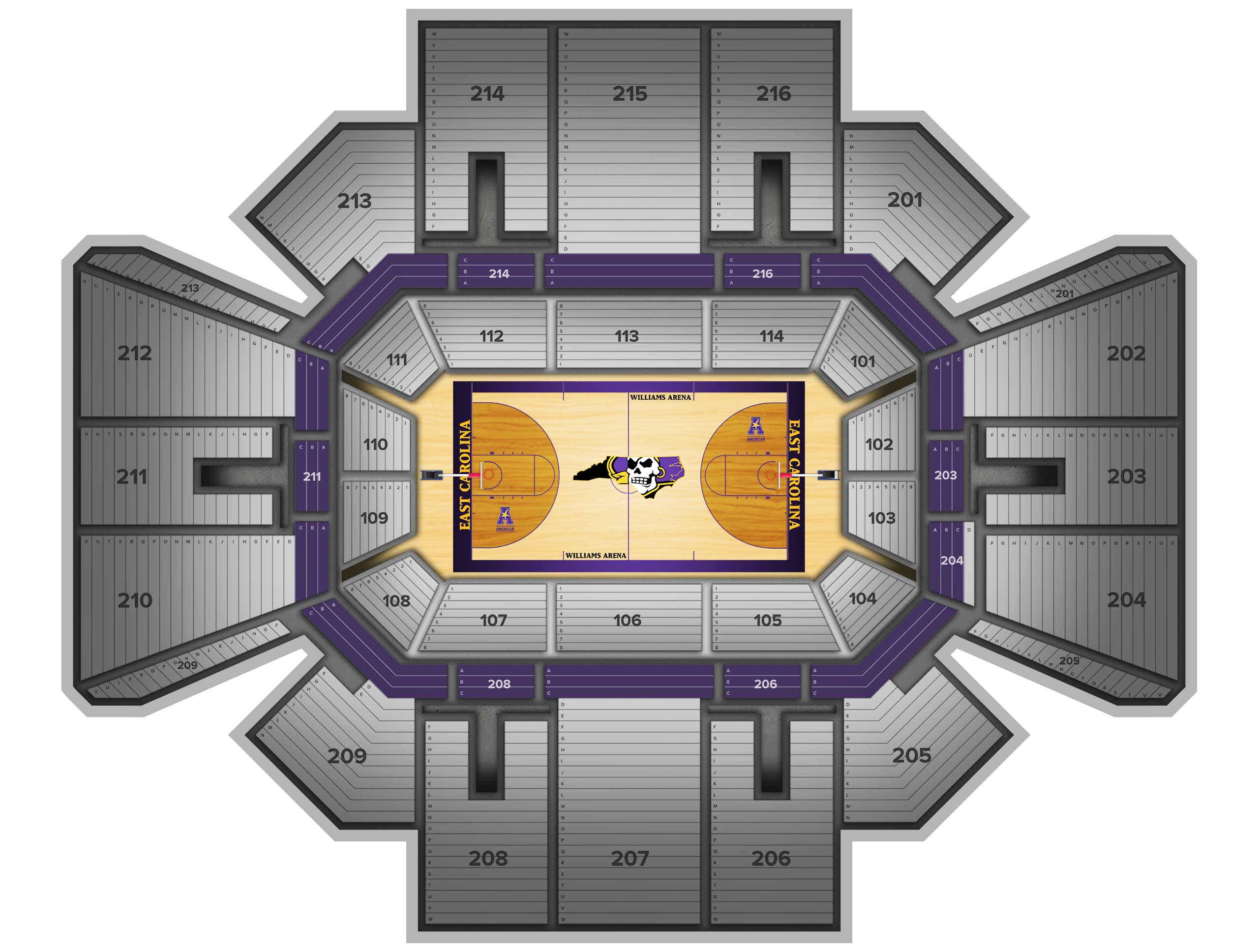 Williams Arena at Minges Coliseum Tickets
