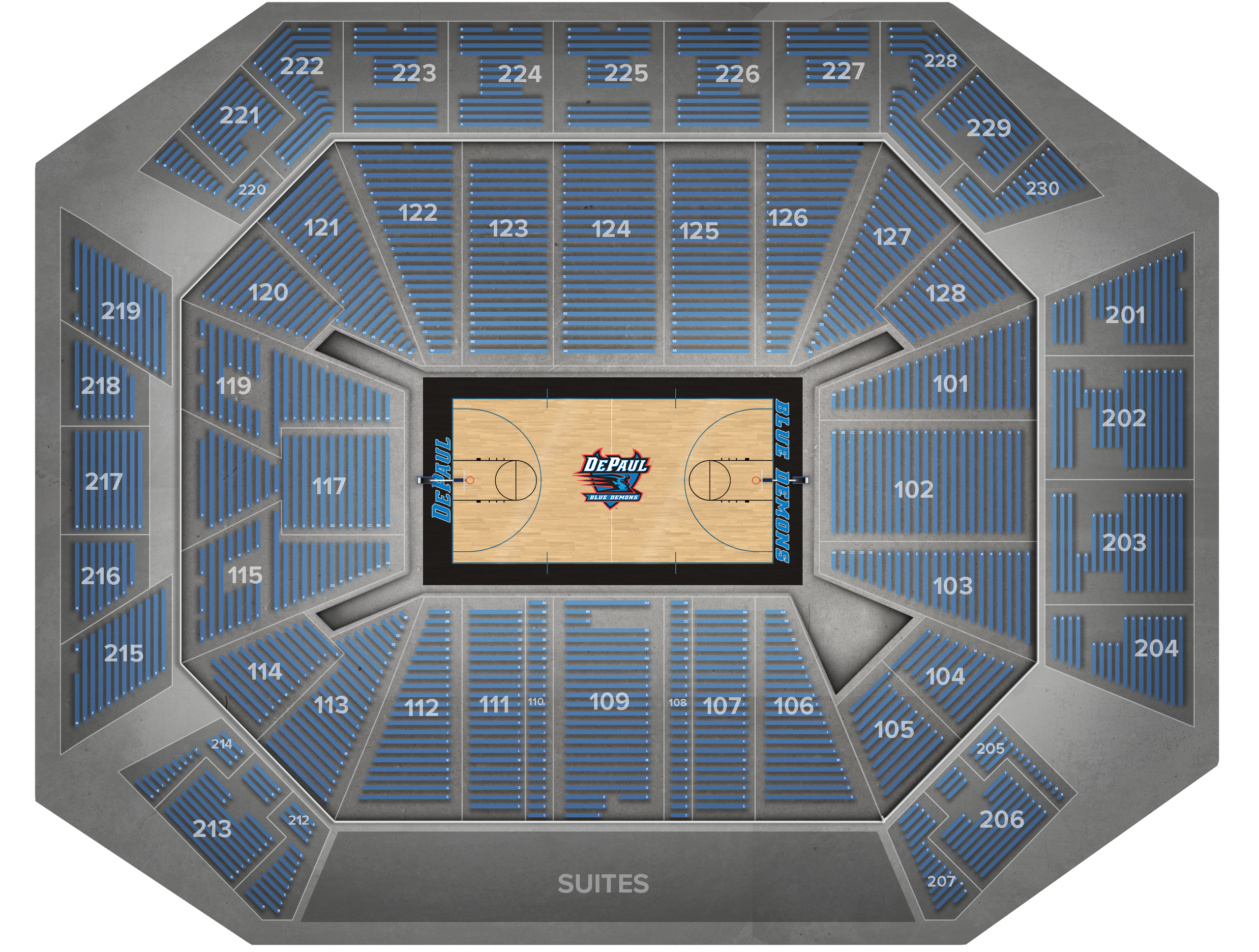 Venue seat map
