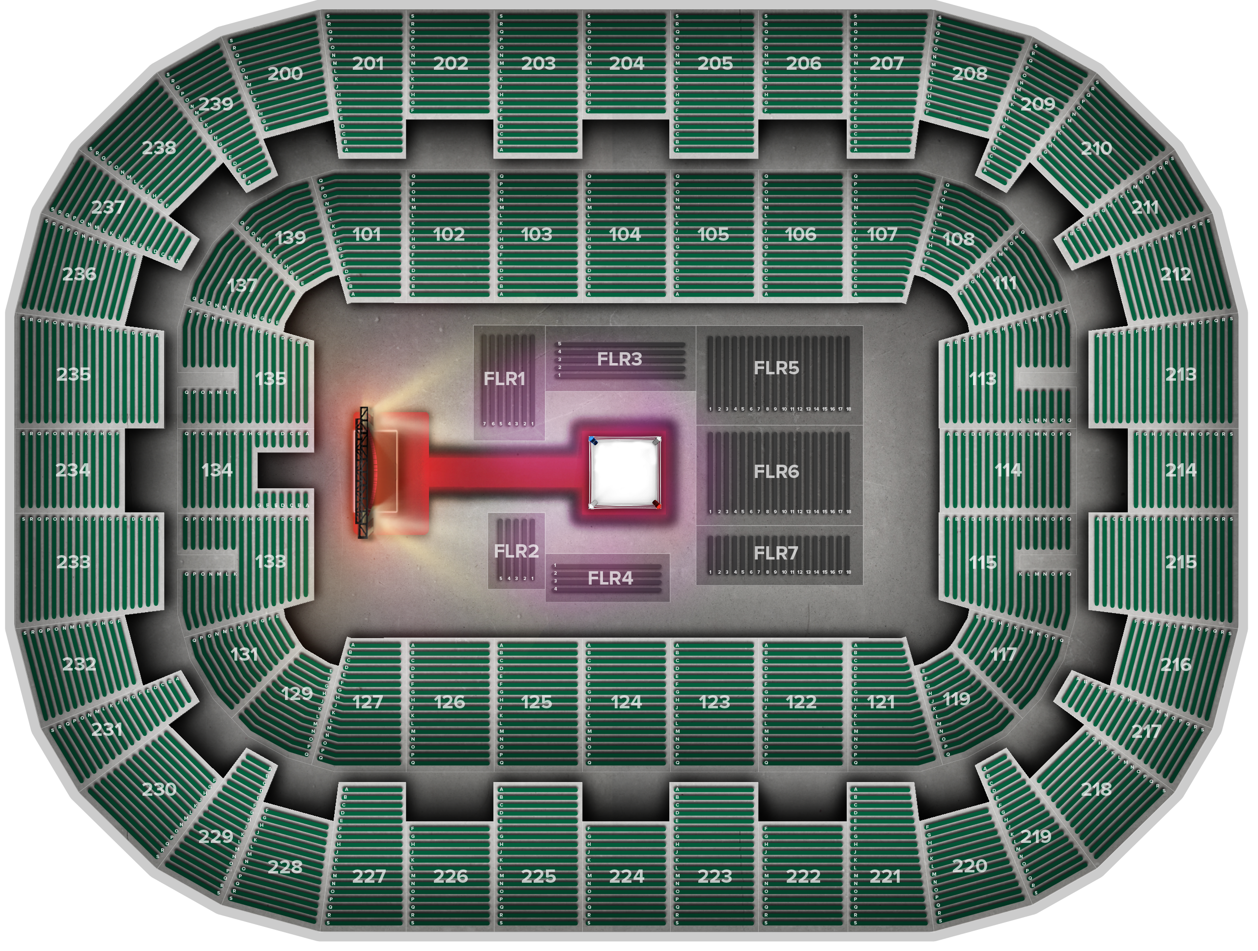 Venue seat map