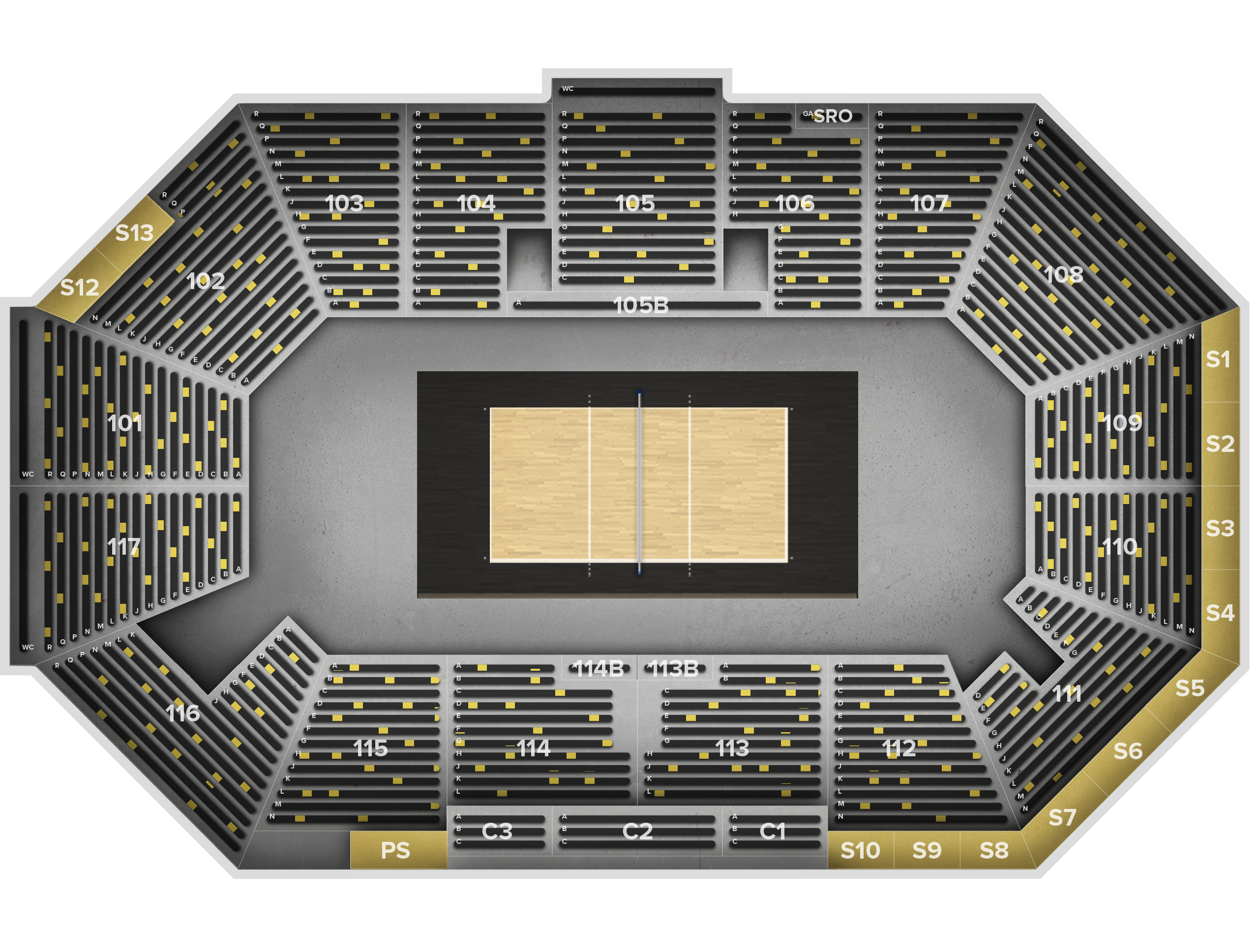 Venue seat map