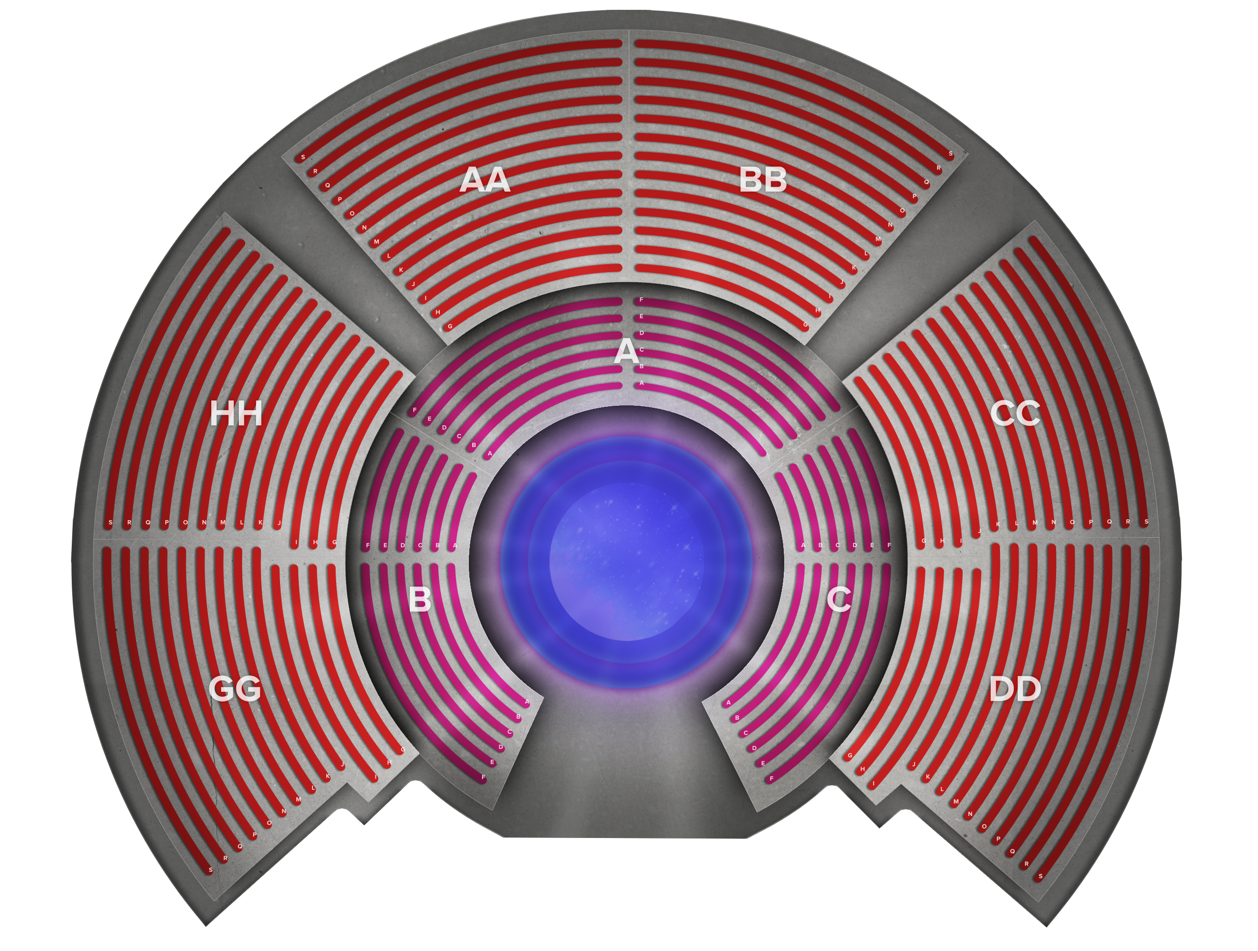 Venue seat map